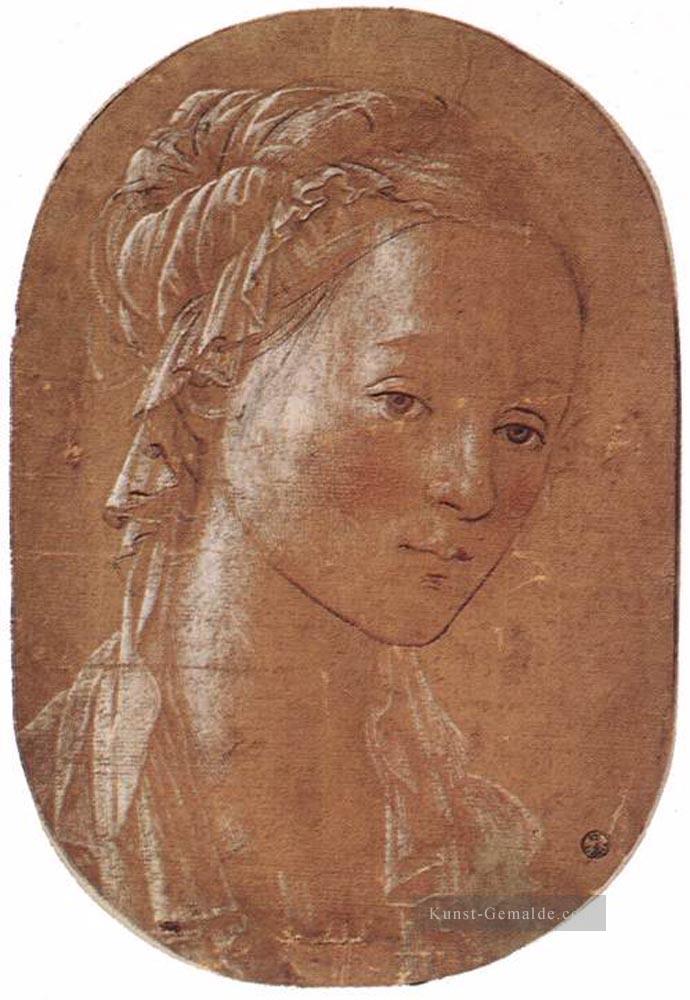 Kopf einer Frau 1452 Renaissance Filippo Lippi Ölgemälde